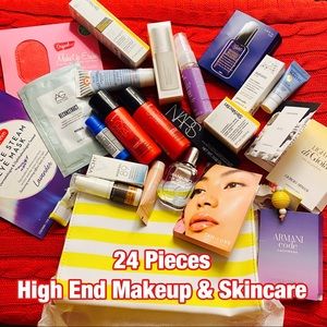 High End Makeup Lot Skincare Bundle 24 Pieces